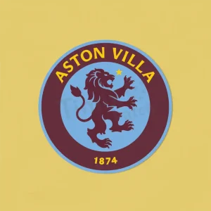 Aston Villa Iron-On Sticker
